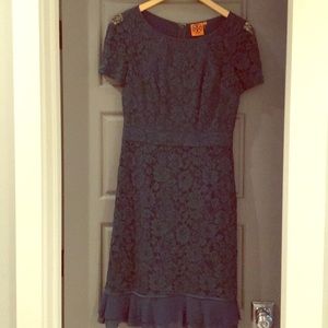 Teal Tory Burch lace dress
